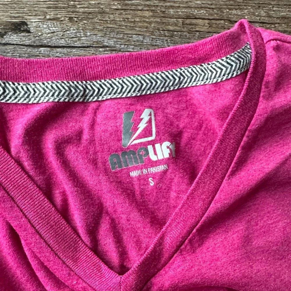 Pink V-Neck Tee - Picture 2 of 2